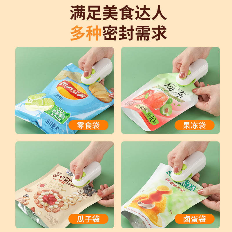 Big mouth monster snack sealing machine for home sealer mini sealing machine hand press plastic sealing machine plastic bag sealing