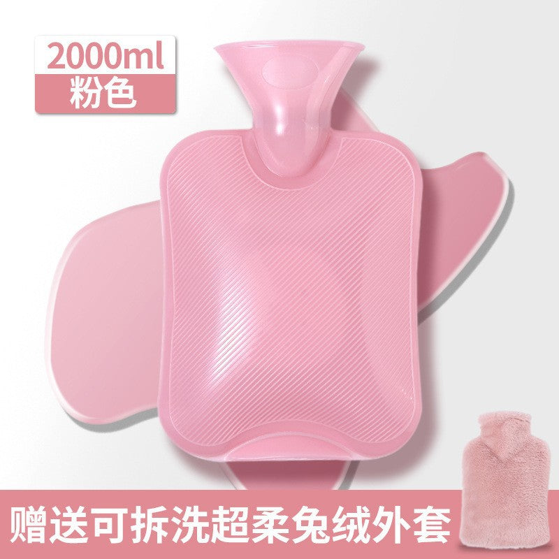 Hot water bottle, hot water, warm water, water filling, warm belly, belly application, thickened explosion-proof hot compress, bed special water filling silicone
