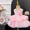 Girls' summer dress  new arrival: ethereal floral party dress, spaghetti strap, chic princess style