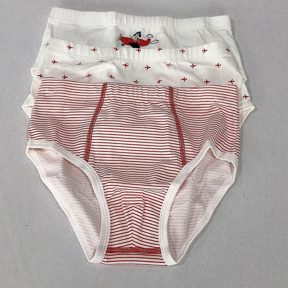 Original export overstock: soft and breathable cotton children's underwear briefs, summer baby safety shorts, thin 3-pack