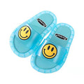 Kids' light-up jelly slippers - cute cartoon smiley face, indoor/outdoor one-strap sandals, comfortable & non-slip, wholesale