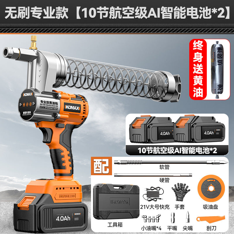 New arrival electric grease gun high pressure caterpillar manual automatic oil injector lithium battery excavator special oiling artifact