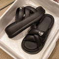 2026 new women's slippers: casual, versatile, trendy, high-end, outdoor wear, non-slip, soft sole, height increasing, thick sole ladies' sandals