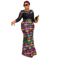 Special offer: new fashion african-inspired long sleeve sequin evening gown - women's slim fit mermaid dress (non-cross border supply)