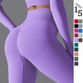 Fashion cross-border seamless pure color peach sweatpants tight running fitness yoga clothes high waist butt lift yoga pants for women