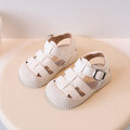 Korean style trendy summer new baby first walker shoes soft sole sandals simple breathable closed-toe sandals for boys and girls 1-3 years old