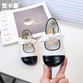 Girls' bow-tie princess shoes,  spring/autumn new collection, kids' chanel-inspired color block mary janes, big kids' single shoes