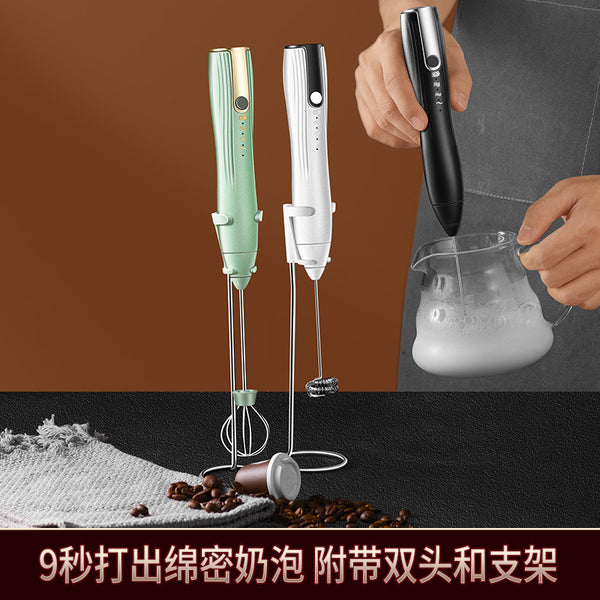 Small milk frother, coffee latte, handheld electric milk frother, milk frother, milk frother, milk foam stick wholesale