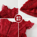 Girls' summer  new collection: baby fashion dress, kids' sweet floral princess dress, toddler formal gown, first birthday outfit