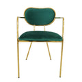 Scandinavian iron backrest armrest dining chair accessible luxurynet celebrity golden solid wood makeup chair restaurant chair coffee shop