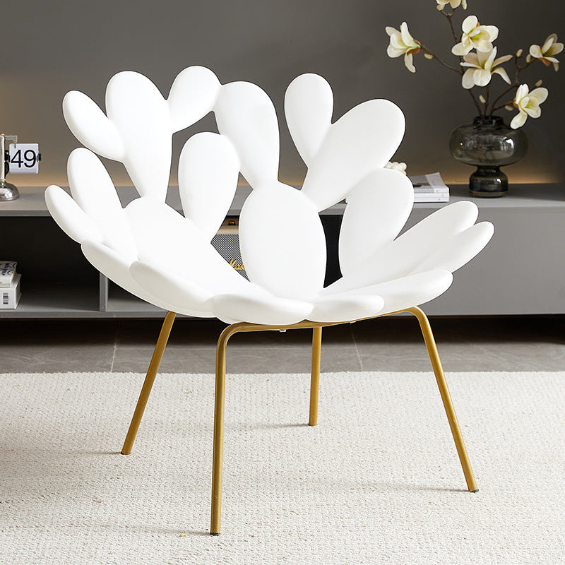 Casual cactus chair leaf petal chair lobby art style chair italian normcore style sofa chair accessible luxury