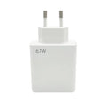 European standard charger for xiaomi 12x/11 pro/ultra, 67w charging adapter, compatible with redmi k50/k40 - cross-border exclusive