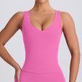 sports vest breathable back yoga clothes fashion sling outdoor sports intimates women's bubble wrap fitness tops