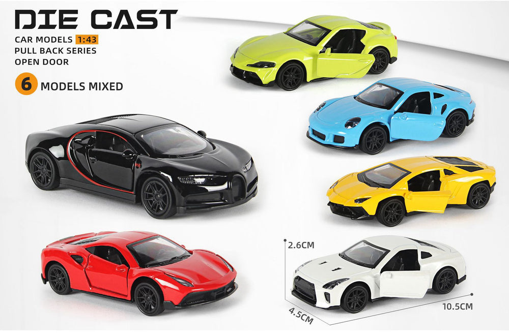 alloy toy car 1:43 model artificial car boy gift sports car ornaments can open the door toy car