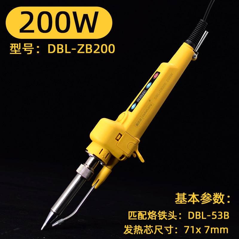 Straight shank digital display solder gun internal heat external heat solder tool single hand welding electric soldering iron semi-automatic tin soldering iron