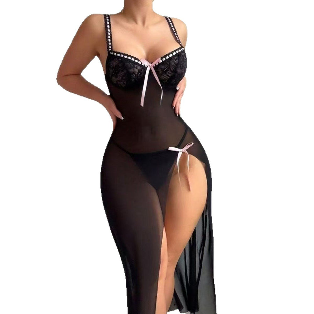 Amazon cross-border best-selling european and american flower bud lace corset body shaping transparent sexy cut out mesh sexy intimates skirt