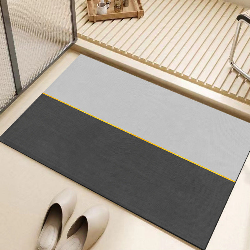 Soft diatom mud bathroom floor mat, absorbent mat, bathroom foot mat, toilet, bathroom door, non-slip quick-drying carpet