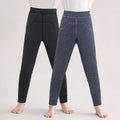 New arrivalheattechheattech flat waist elastic heattech pants plus size extra thick wool heattech pants winter northeast thickened pants
