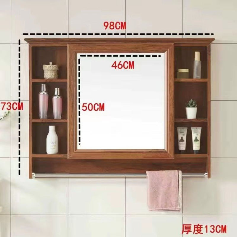 Bathroom Mirror Bathroom Wall-mounted Shelf Mirror Cabinet Bathroom Mirror Cabinet Bathroom Dressing Mirror Wall Mirror Box
