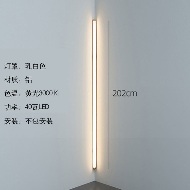 Minimalist corner wall lamp, Nordic living room bedroom store creative personalized atmosphere lamp strip LED lighting