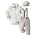 newborn baby boy long-sleeve cotton cute print outfit set - perfect for baby's birthday, 100-day celebration, and first birthday party