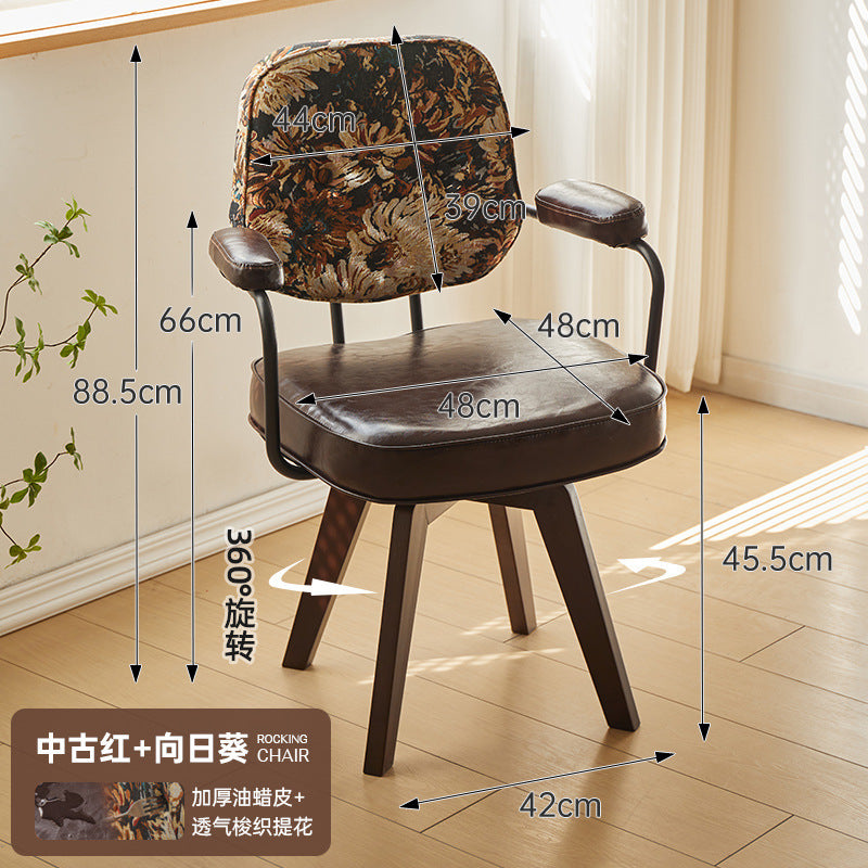 Home office chair rotatelift swivel chair plaid sedentary back chair bedroom desk chair study computer chair