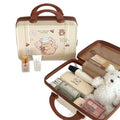 Mini luggage box pastoral style cosmetics storage travel satchel box portable storage box outing storage cosmetic bag