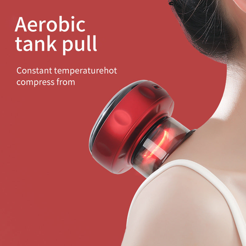 For homeelectric cupping device intelligent temperature moxibustion scraping device portable vacuum negative pressure walking tank suction machine electric scraping device
