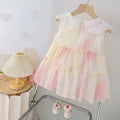 Baby girl summer new dress  new fashion gradient sweet princess style dress girls summer outfit