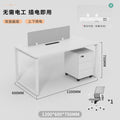 Office desk and chair set - modern minimalist design for 4-seat workstations, partitioned cubicles, and 2/4/6 person office furniture