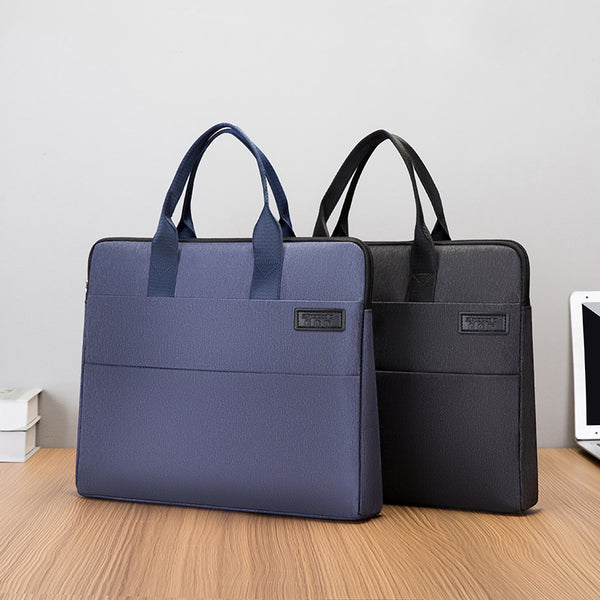 Yiyunchen Men's Briefcase Business Handbag Oxford Cloth File Bag Women's Conference Bag Briefcase Printed Logo