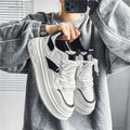 Men's spring trendy versatile low-top casual sneakers, student sports thick-soled height-increasing white trendy shoes, popular online bestseller