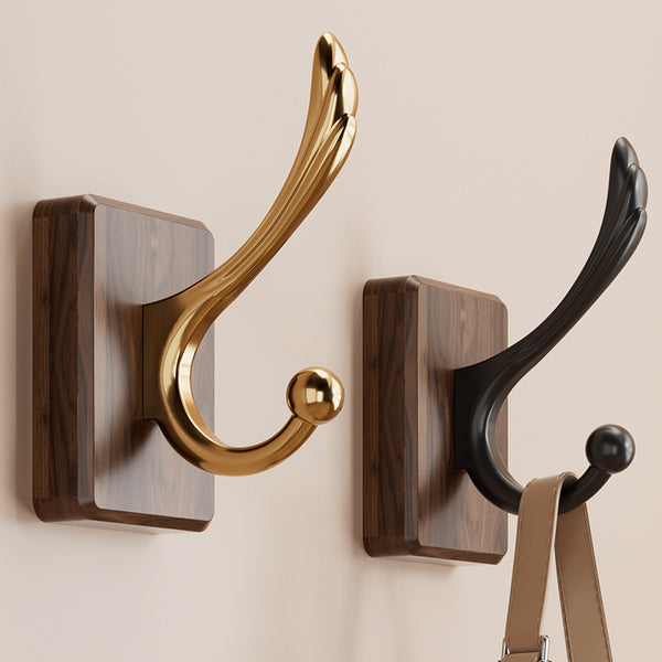 Walnut hook No punching wall hanging wall single hook entry door entrance entrance coat hook Clothes and hat door adhesive hook