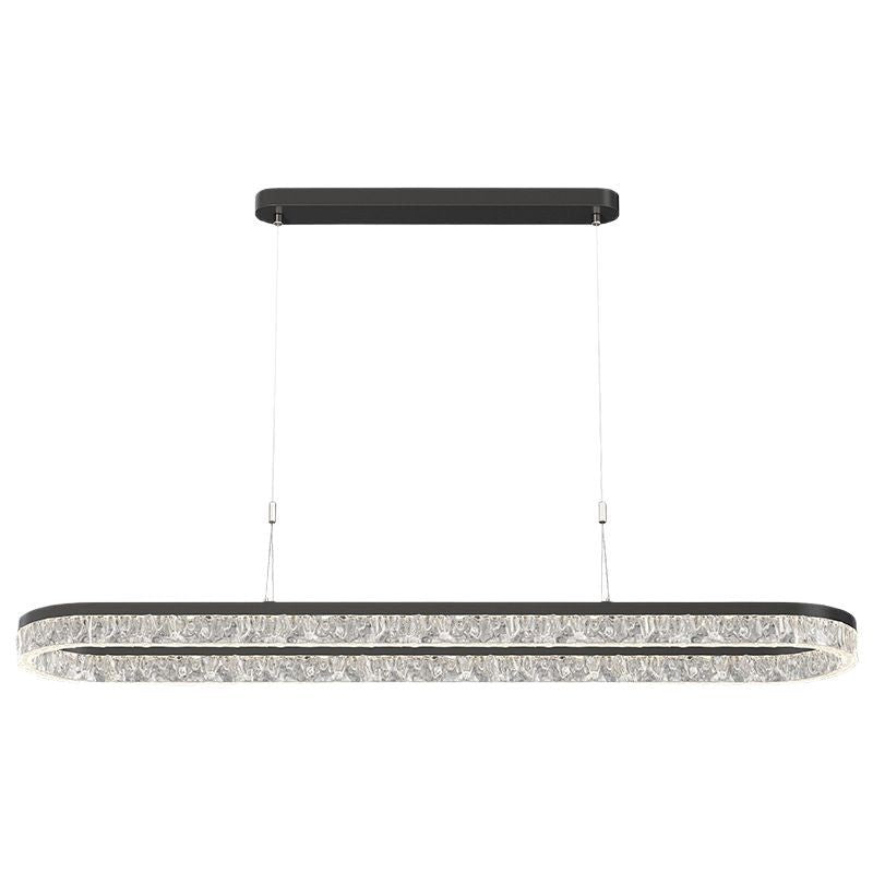 Living room light ceiling light Italian light luxury atmosphere household rectangular ultra-thin eye protection hall light whole house lighting package
