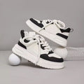 2025 spring new breathable casual men's shoes thick sole height increasing fashion easiest for match sports white shoes white shoes men
