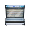 Fuxue island ordering cabinet copper tube vertical double temperature malatang barbecue refrigerated fresh-keeping freezer fruit commercial display cabinet