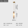 New chinoiserie all-copper real marble bedroom bedside small chandelier classical house restaurant bar study model room lighting fixtures