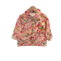 Kidsautumnew arrivalpure cottonoutwearfashionable cartoon outwear stand collar shirt western stylek-stylespring & falleasiest for match