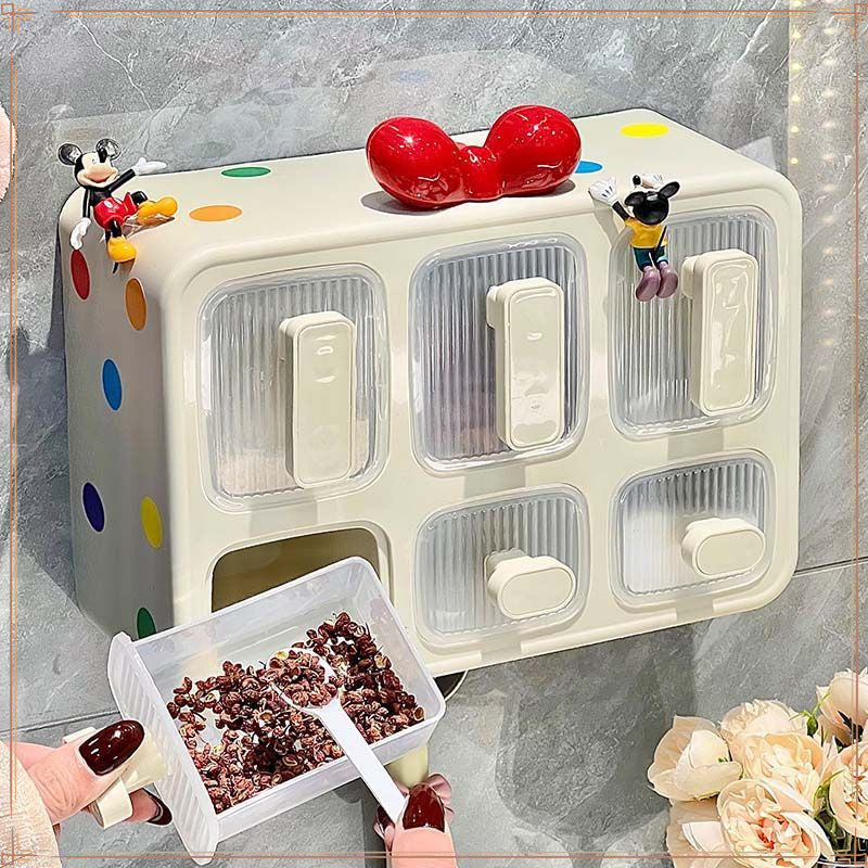 Kitchen wall seasoning box 2025 new high-end integrated multi-grid kitchen sealed drawer seasoning combination