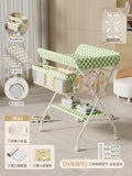 Green [type b] thickened frame + single-layer storage basket + one-click folding + 3-level lifting + can hold a bathtub