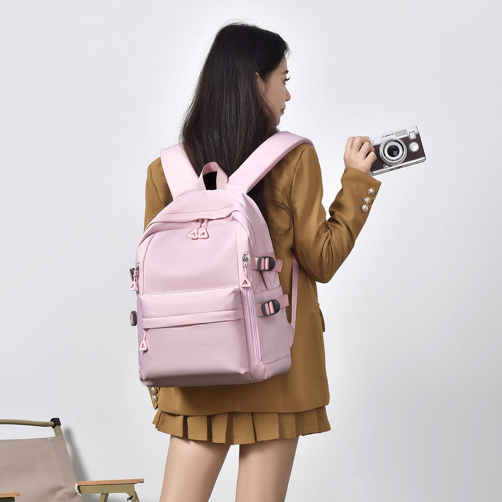 New Simple Men's Business Computer Backpack Leisure Travel Sports Backpack Middle School Student High School Student School Bag