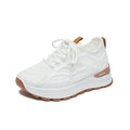 Height increasing white shoes 2026 new summer mesh breathable wedge heel mesh shoes thick sole cut outcasual dad shoes women's shoes