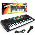 hot seller: 37-key multifunctional electronic keyboard with microphone - realistic, rechargeable piano for beginner kids - educational toy