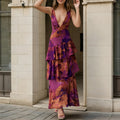 european and american summer new women's clothing: pure & sexy halter dress, women's chiffon slim-fit ruffle skirt
