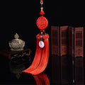 Car pendant pendant car rearview mirror hanging ornament chinese knot car lanyard safe entry and exit handmade safe car hanging