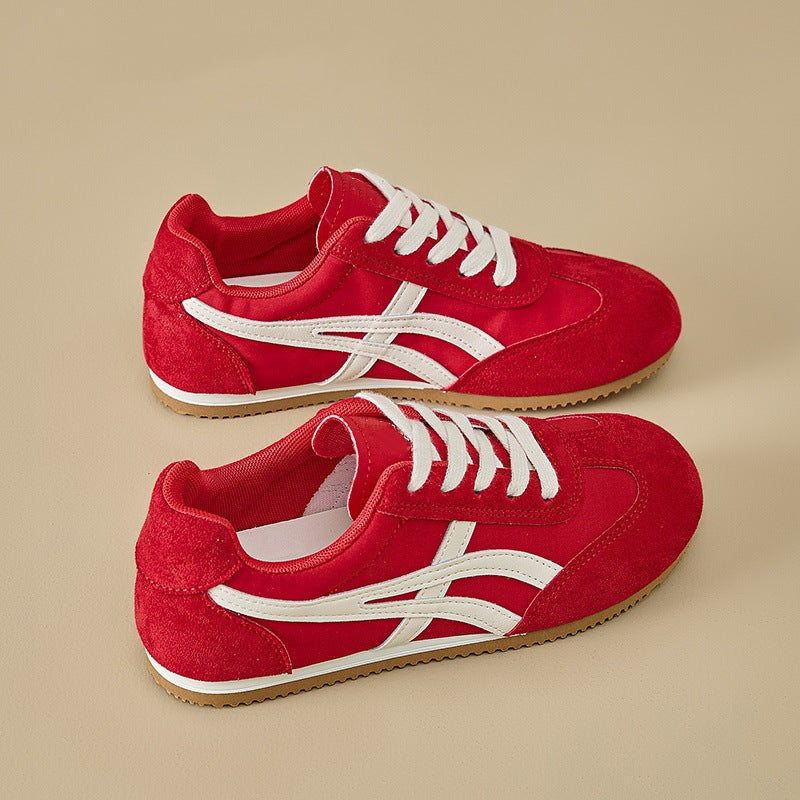 K-style german training shoes women's white shoes 2026new arrival spring summer flatseasiest for matchfashionpopular forrest gump shoes women's sneakers