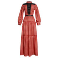 Aliexpress african plus size women's fresh and sweet dress pearl polka dot cake european and american  long skirt