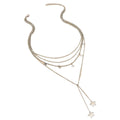 Long tassel hollow star pendant wholesale cross-border hundreds of layers of star necklace high-end fashion jewelry