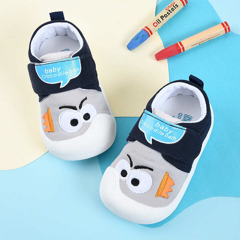 Baby walking shoes for girls, sizes 0-1 to 1-3 years, infant shoes for spring and autumn, soft sole, non-slip, breathable, and secure fit for boys