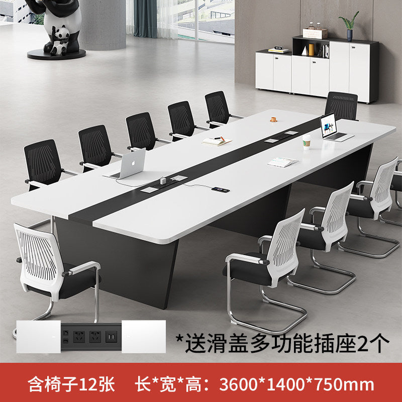 Saint-li conference table - modern minimalist executive desk and chair set - premium office conference table and meeting room furniture